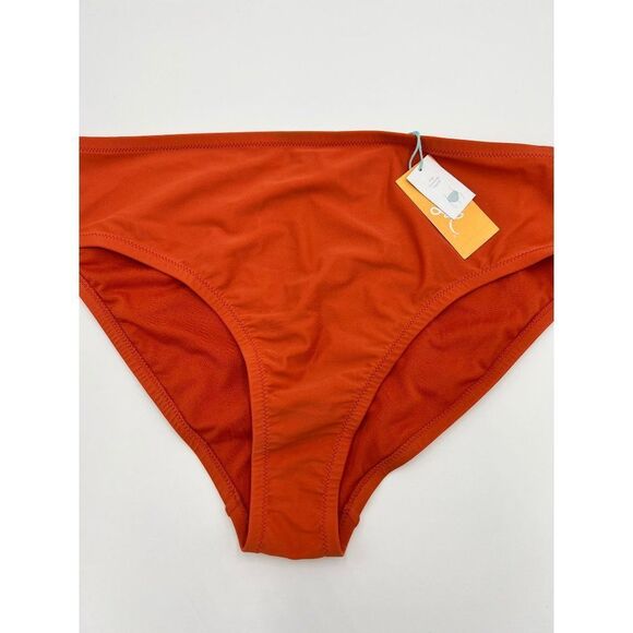 Brand New Kona Sol Women's String Orange Bikini Bottom Size 16 W/18 W Swimwear - Picture 3 of 6